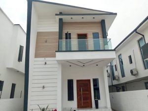 FOR SALE: Tastefully Newly Built 5 Bedroom Detached Duplex with a room BQ for Sale  @ Lekki Palm City Estate, Ajah  Features ♦️Newly built ♦️Secure Estate  ♦️Full fitted kitchen  ♦️CCTV  ♦️Spacious ♦️Swimming pool